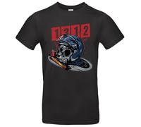 Skeleton Helmet 1312 Men's T-Shirt Hools ACAB Against Police Arbitrary, black, L