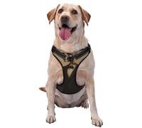 Skeleton Holding A Red Rose No Pull Dog Harness Adjustable Reflective Oxford Easy Control Medium Large Dog Harness