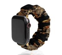 Skeleton Holding Oyster Cute Watch Band Scrunchies Compatible with IWatch 38mm 40mm 42mm 44mm Elastic Strap
