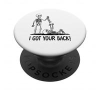 Skeleton Humor I Got Your Back Halloween Costume PopSockets Adhesive PopGrip