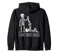 Skeleton Humor I Got Your Back Halloween Costume Zip Hoodie