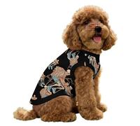 Skeleton in Bar Summer Dog Tank Top Vest Breathable Cooling Jacket Sleeveless Pet T-Shirt for Small Medium Pets