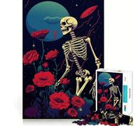 Skeleton in Space Garden 1000 Pieces Jigsaws Adults Puzzles Mind Exercise Toy Shared Fun Precision Cut Art Display 50x75cm