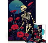 Skeleton in Space Garden Hard Jigsaw Puzzle for Adults 1000 Pieces Logic Toy Family Bond Precision Cut Warm Surprise 38x26cm