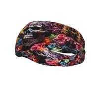 Skeleton in the Garden Sweat Band Headband for Men Women - Athletic Stretchable Breathable for Running Gym Tennis Yoga & All Sports
