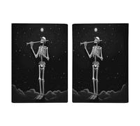 Skeleton in The Night Passport Holder Passport Wallet PU Leather Passports Protective Cover Slim Travel Accessories