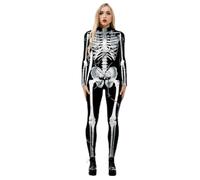 Skeleton Jumpsuit Digital Printing Stage Performance Costumes