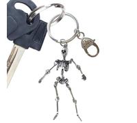 Skeleton Key Chain Gothic Zinc Alloy Articulated Skeleton Pendants