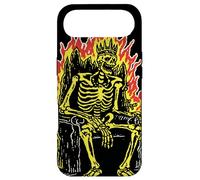 Skeleton King on Flaming Throne Gothic Horror Design Case for iPhone Air