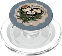 Skeleton Kiss Romantic Gothic Skull Mushroom Botanical PopSockets PopGrip for MagSafe
