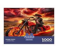 Skeleton Knight 1000 Piece Halloween Jigsaws Puzzles for Adults And Kids Family Puzzle Educational Games 1000 Pieces Beautiful Decoration Puzzle Birthday Gifts 70x50cm/1000pcs