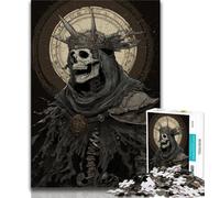 Skeleton Knight 1000 Piece Jigsaw Puzzle for Adults And Teenagers,Toys Educational Games Stress Relieving Wall Decoration 38x26cm