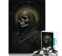 Skeleton Knight Jigsaw Puzzles for Teenagers 1000 Jigsaws,Learning Educational Toys Family Games with Matching Poster And Trivia Sheet 50x75cm
