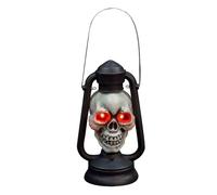 Skeleton Lantern, Handheld Halloween Light, Vintage Spooky Lamp, Creepy Illumination Prop, Decorative Accent for Outdoor Porch Yard Garden Holiday Party Haunted House Display, 9.06x4.92x4.13 inches