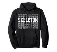 Skeleton Layered Text Costume Medical Student Pullover Hoodie