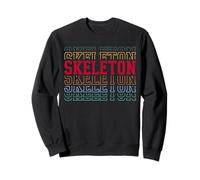 Skeleton Layered Text Costume Medical Student Sweatshirt