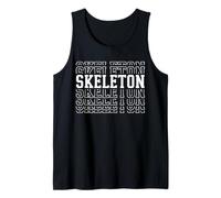 Skeleton Layered Text Costume Medical Student Tank Top