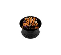 Skeleton Let's Get Spooky Halloween Witch Cute Costume Kids PopSockets Adhesive PopGrip