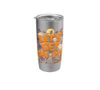 Skeleton Let's Get Spooky Halloween Witch Cute Costume Kids Stainless Steel Insulated Tumbler