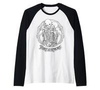Skeleton Lovers Forevermore Romantic Gothic Graphic Raglan Baseball Tee