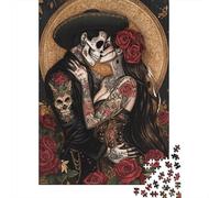 Skeleton_lovers Puzzle for Adults 500 Pieces Puzzle for Adults Educational Game for Adult Teenagers 500pcs (52x38cm)