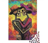 Skeleton_lovers Puzzle for Adults And Teenagers 500 Pieces Puzzle Adult Jigsaw Puzzle for Adults Puzzles 500pcs (52x38cm)