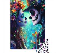 Skeleton_lovers Puzzles for Adults 500 Pieces Wooden Puzzles for Adults & Teenager Jigsaw Puzzles for Adult 500pcs (52x38cm)