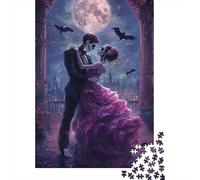 Skeleton_lovers Puzzles500 Pieces Wooden Puzzle Jigsaws for Adults Brain Teaser Puzzles For Adults 500pcs (52x38cm)