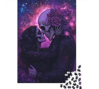 Skeleton_lovers Puzzles500 Pieces Wooden Puzzle Jigsaws for Adults Brain Teaser Puzzles For Adults 500pcs (52x38cm)