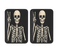 Skeleton Man Scissors Hands Universal Car Accessories Seat Belt Pad For Car Truck,2pcs Seat Belt Covers Soft Comfortable Shoulder Strap Pads