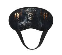 Skeleton Man with Crown Full-Coverage Sleep mask Full-Coverage Sleep mask Relaxing Stress-Free Nighttime Eye mask