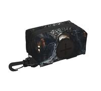 Skeleton Man with Crown Pet travel garbage bag storage bag Essentials for hiking or camping in the countryside Ensure you have an enjoyable experience