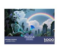 Skeleton Man1000Pieces JigsawPuzzlesskeleton ForAdults Colourful Brainteasing Age12+byth HomeDecoration Uncover The Puzzle 38x26cm/1000pcs
