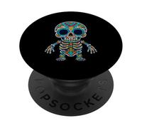 Skeleton Mayan Aztec God Indigenous Mesoamerican Art PopSockets Adhesive PopGrip