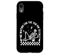 Skeleton Me Waiting for The Ten Pin to Fall Bowling Suspense Case for iPhone XR