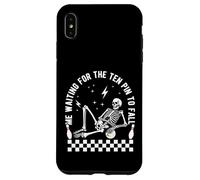 Skeleton Me Waiting for The Ten Pin to Fall Bowling Suspense Case for iPhone XS Max