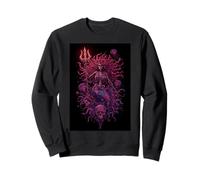 Skeleton Mermaid Trident Skulls Dark Fantasy Ocean Depths Sweatshirt