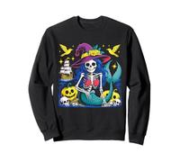 Skeleton Mermaid Witch Halloween Enchantment Sweatshirt