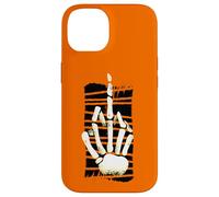 Skeleton Middle Finger Hand Halloween Fuck off Funny Meme Case for iPhone 14