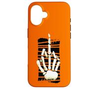 Skeleton Middle Finger Hand Halloween Fuck off Funny Meme Case for iPhone 16