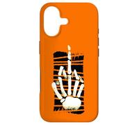 Skeleton Middle Finger Hand Halloween Fuck off Funny Meme Case for iPhone 17