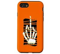 Skeleton Middle Finger Hand Halloween Fuck off Funny Meme Case for iPhone SE (2020) / 7/8