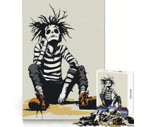 Skeleton Mime in Thoughts 1000 Piece Jigsaw Puzzles for Adults Sharp Logic Toy Home Leisure Tight Cut Heartfelt Gift 38x26cm