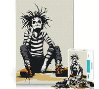 Skeleton Mime in Thoughts 1000 Piece Jigsaw Puzzles for Adults Sharp Logic Toy Home Leisure Tight Cut Heartfelt Gift 38x26cm