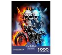 Skeleton Motorcycle 1000 Piece Cycling Jigsaws Puzzles for Adults And Kids Family Puzzle Educational Games 1000 Pieces Fun, Challenging & Brainteasing Adults Jigsaw Puzzle Challenge High Difficulty 70