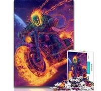 Skeleton Motorcycle Puzzles for Adults Teens 1000pc Puzzle,Decompressing Intellectual Educational Toy Birthday Present,Gifts,Wall Art 50x75cm