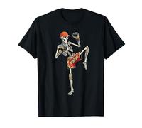 Skeleton Muay Thai Halloween Costume Funny for Men Dad T-Shirt