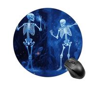 Skeleton on Display Round Mouse Pad 7.8 Inch, Portable Gaming Mouse Mat with Non-Slip Rubber Base & Smooth Surface, Waterproof Mousepad for PC, Laptop, Computer, Office, Home