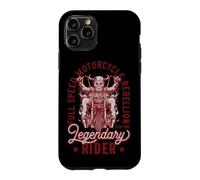 Skeleton On Fire Riding Motorcycle Bikers and Cycle Lovers Case for iPhone 11 Pro
