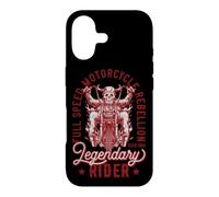 Skeleton On Fire Riding Motorcycle Bikers and Cycle Lovers Case for iPhone 17
